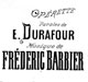 Frédéric Barbier, un compositeur d'opérettes